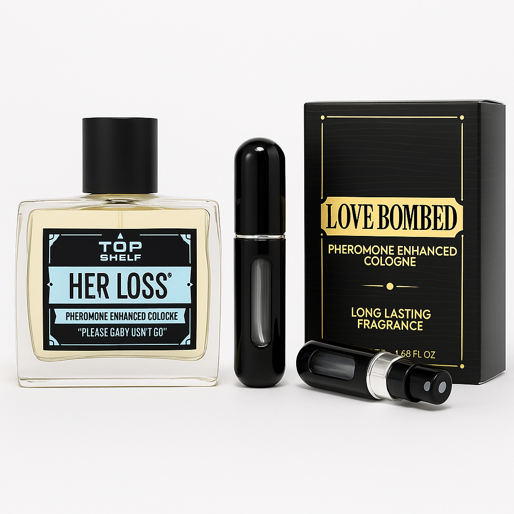 Combo exclusivo: Her Loss + Love Bombed + ¡Perfumero GRATIS!