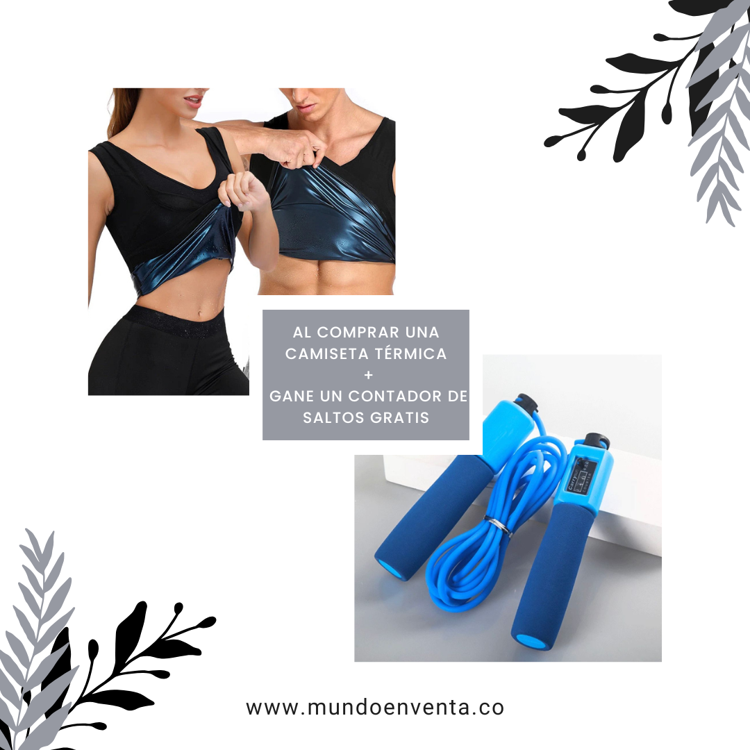 Camiseta térmica + Contador de saltos gratis: ¡El combo perfecto para el cuerpo de tus sueños!