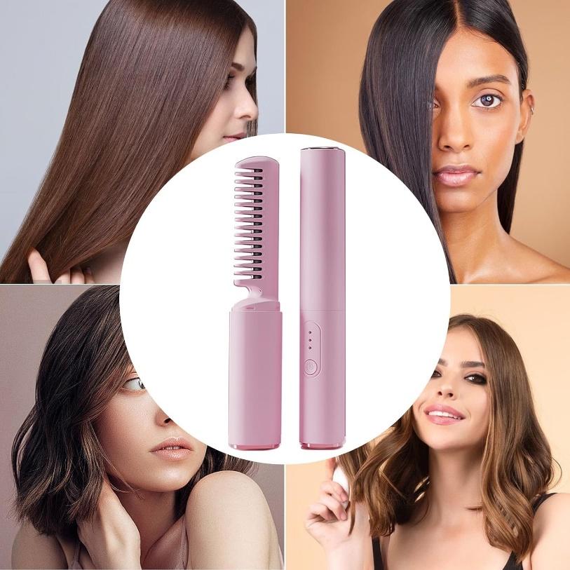 Peine alisador 5 en 1 inalámbrico - ¡Belleza y practicidad en cualquier lugar!